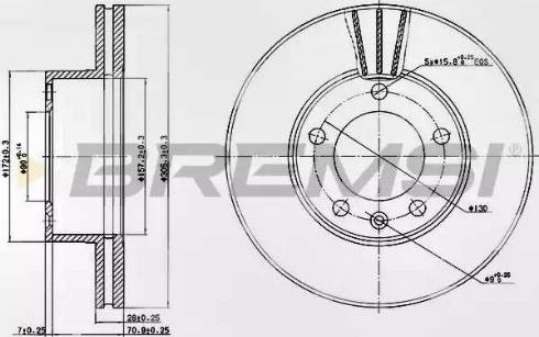 Bremsi DBB217V - Brake Disc autospares.lv