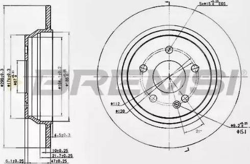 Bremsi DBB234S - Brake Disc autospares.lv