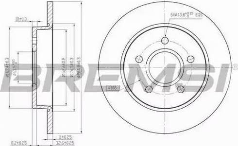 Bremsi DBB226S - Brake Disc autospares.lv