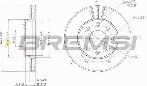 Bremsi DBB279V - Brake Disc autospares.lv