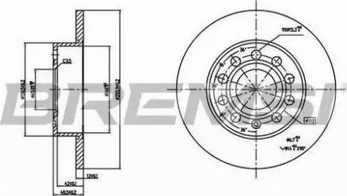 Bremsi DBB276S - Brake Disc autospares.lv