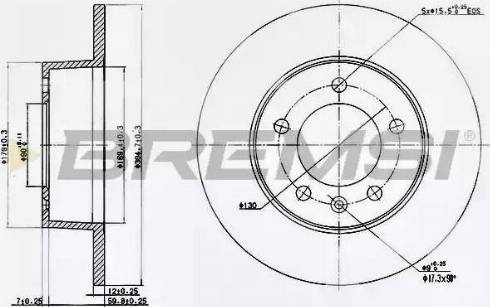 Bremsi DBB272S - Brake Disc autospares.lv