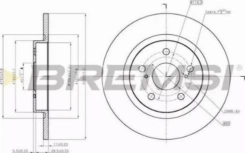 Bremsi DBB755S - Brake Disc autospares.lv