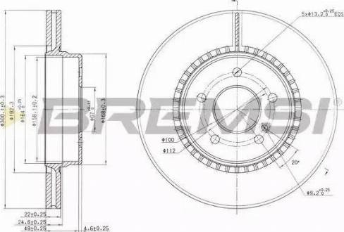 Bremsi DBB764V - Brake Disc autospares.lv