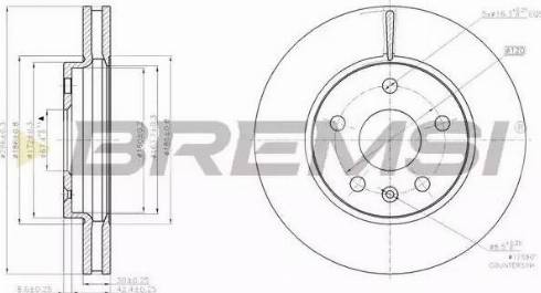 Bremsi DBB721V - Brake Disc autospares.lv