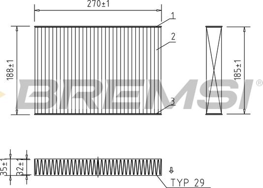 Bremsi FC0942C - Filter, interior air autospares.lv