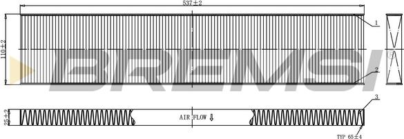 Bremsi FC0960C - Filter, interior air autospares.lv