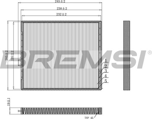 Bremsi FC0916 - Filter, interior air autospares.lv