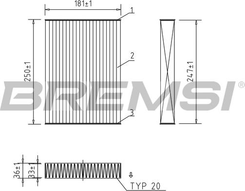 Bremsi FC0927C - Filter, interior air autospares.lv