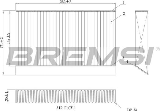 Bremsi FC0408C - Filter, interior air autospares.lv