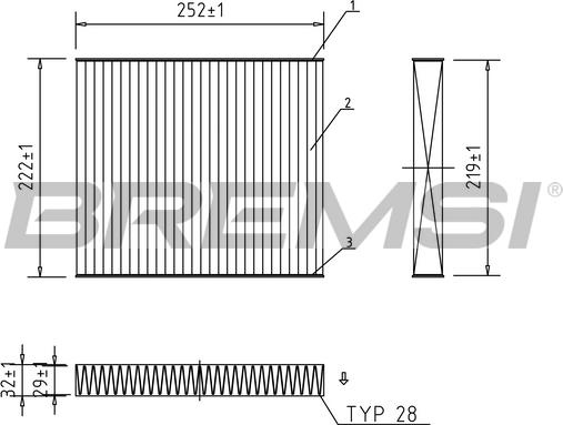 Bremsi FC0416A - Filter, interior air autospares.lv