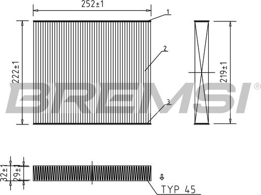 Bremsi FC0416 - Filter, interior air autospares.lv