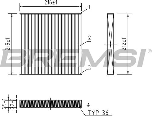 Bremsi FC0437 - Filter, interior air autospares.lv