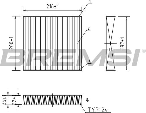 Bremsi FC0078A - Filter, interior air autospares.lv