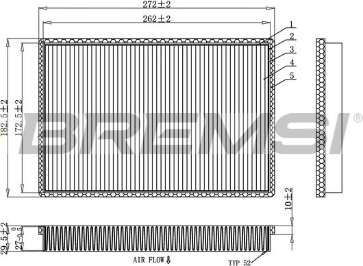 Bremsi FC1927 - Filter, interior air autospares.lv