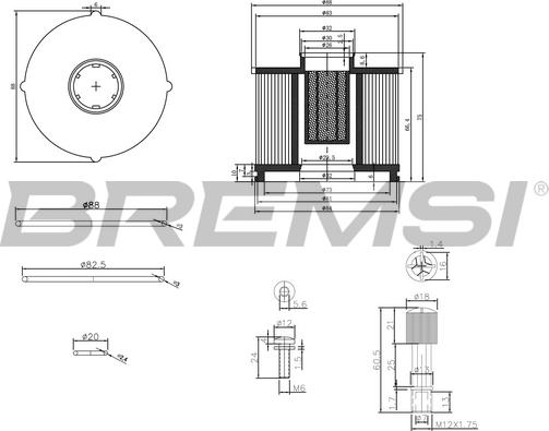 Bremsi FE0040 - Fuel filter autospares.lv