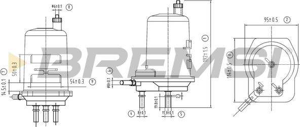 Bremsi FE0060 - Fuel filter autospares.lv