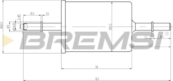 Bremsi FE0062 - Fuel filter autospares.lv