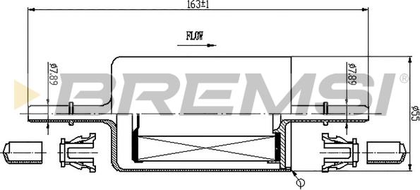 Bremsi FE0846 - Fuel filter autospares.lv