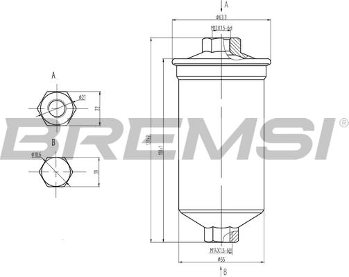 Bremsi FE0843 - Fuel filter autospares.lv