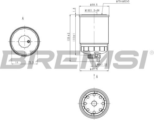 Bremsi FE0801 - Fuel filter autospares.lv