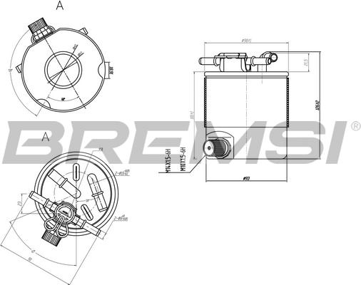 Bremsi FE0357 - Fuel filter autospares.lv