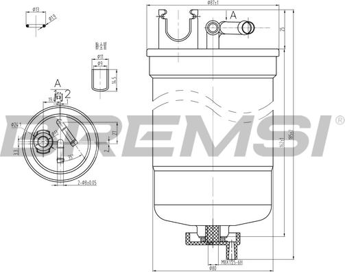 Bremsi FE0369 - Fuel filter autospares.lv