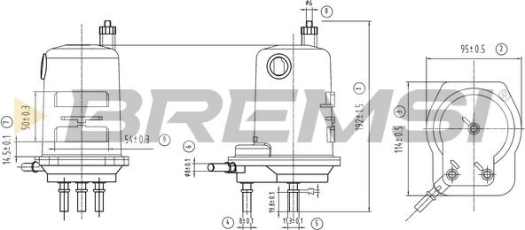 Bremsi FE0786 - Fuel filter autospares.lv