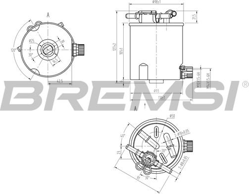 Bremsi FE0782 - Fuel filter autospares.lv