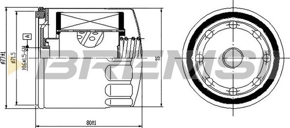 Bremsi FE1497 - Fuel filter autospares.lv