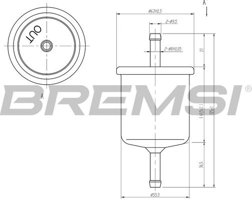 Bremsi FE1514 - Fuel filter autospares.lv