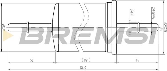 Bremsi FE1512 - Fuel filter autospares.lv