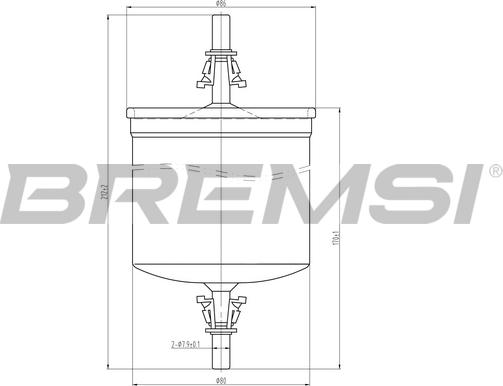 Bremsi FE1891 - Fuel filter autospares.lv