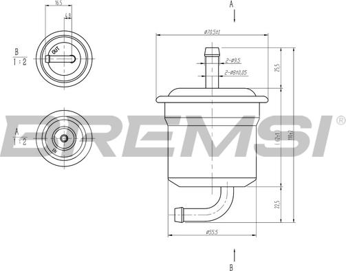 Bremsi FE1892 - Fuel filter autospares.lv