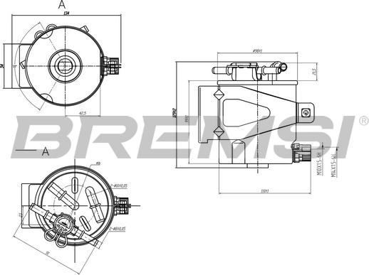 Bremsi FE1313 - Fuel filter autospares.lv