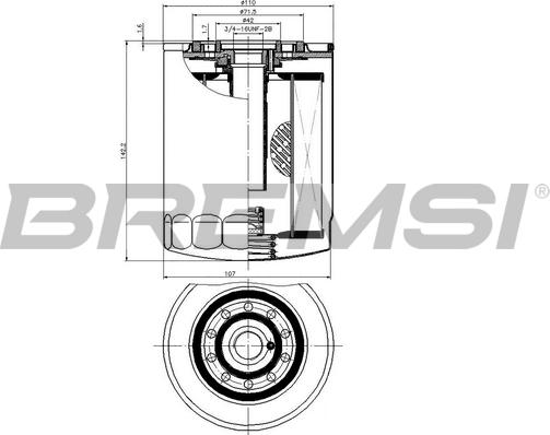 Bremsi FL0029 - Oil Filter autospares.lv