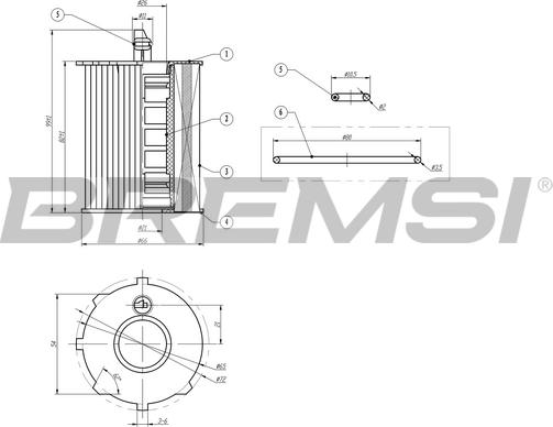 Bremsi FL0020 - Oil Filter autospares.lv