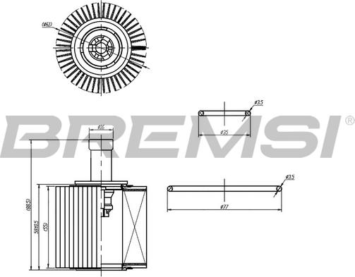 Bremsi FL0252 - Oil Filter autospares.lv