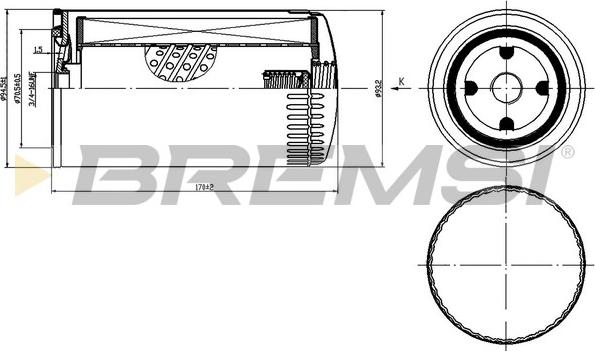 Bremsi FL1429 - Oil Filter autospares.lv