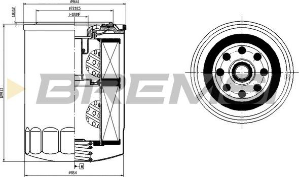 Bremsi FL1756 - Oil Filter autospares.lv