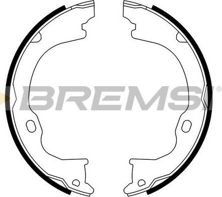 Bremsi GF4941 - Brake Shoe Set, parking brake autospares.lv