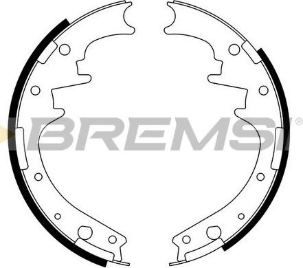 Bremsi GF4581 - Brake Shoe Set autospares.lv