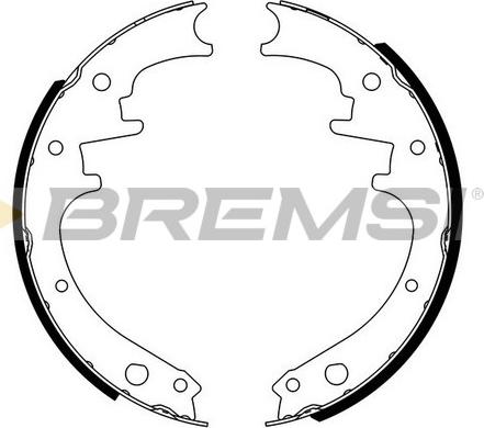 Bremsi GF4169 - Brake Shoe Set autospares.lv