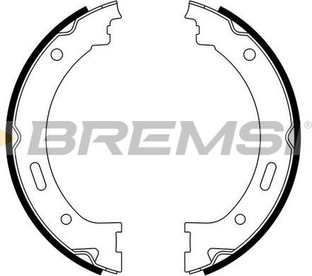 Bremsi GF4843 - Brake Shoe Set, parking brake autospares.lv