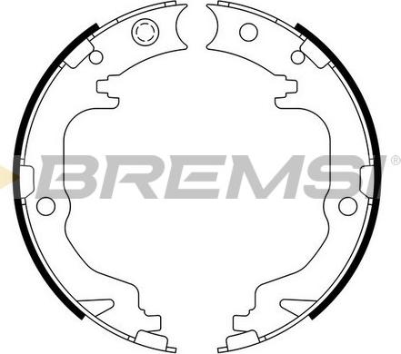 Bremsi GF4886 - Brake Shoe Set, parking brake autospares.lv