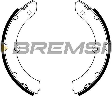 Bremsi GF0990 - Brake Shoe Set autospares.lv