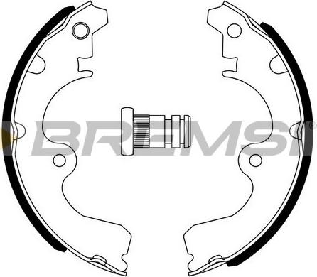 Bremsi GF0947 - Brake Shoe Set autospares.lv