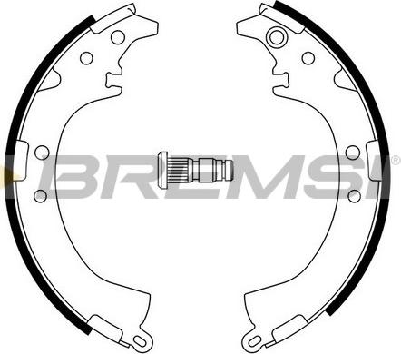 Bremsi GF0948 - Brake Shoe Set autospares.lv