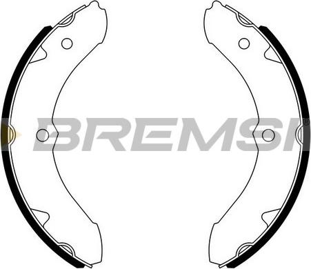 Bremsi GF0942 - Brake Shoe Set autospares.lv