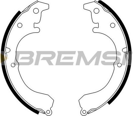 Bremsi GF0960 - Brake Shoe Set autospares.lv